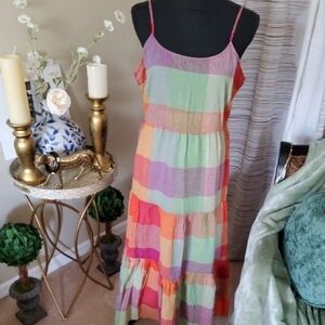 Colorful Striped Linen Sundress
